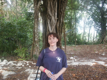 in Belize at the mayan ruins