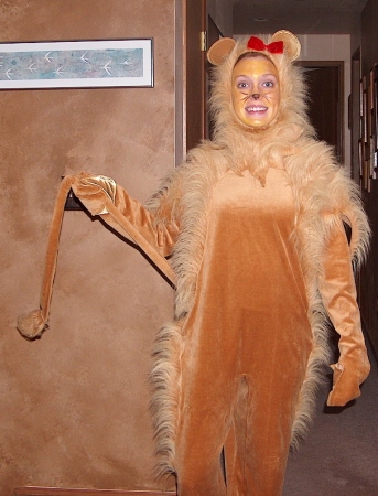 Nicole as Cowardly Lion