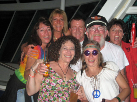 Still party time onboard ship