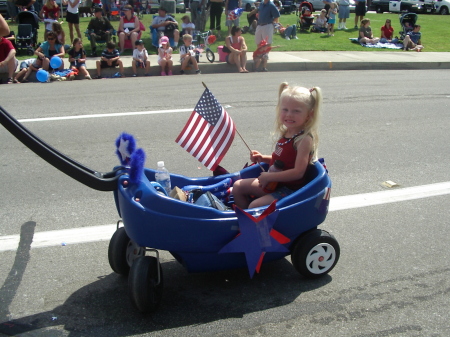 Reagan in the 4th July Parade