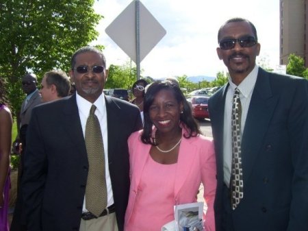 Charlotte with private security officers Ron &