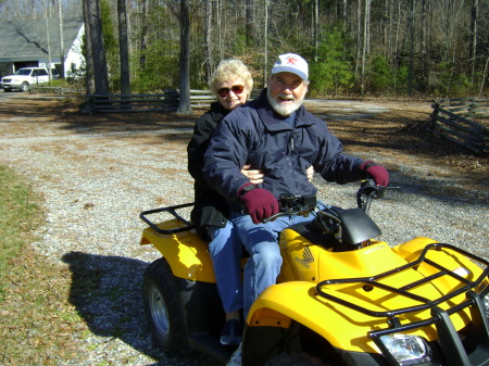 Sheryl and JB Take a Ride on the Four Wheeler