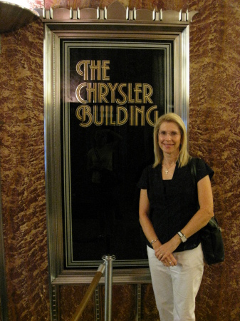 Lynn in the Lobby of the Chrysler Bldg., NYC
