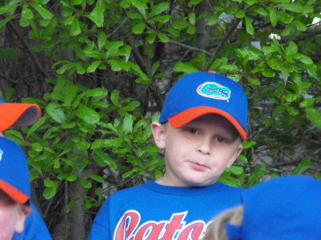 Austin's first t-ball game