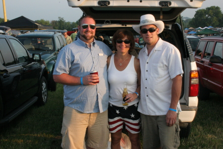 With my boys at Jimmy Buffet concert