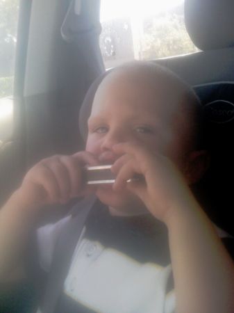 playin the harmonica