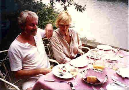 Bojie & I lunching near Vienna, Austria 1984