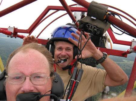 Rob flying a passenger