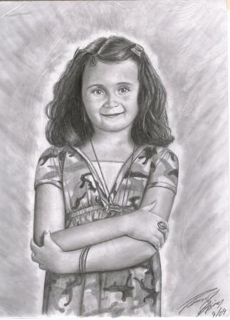 Picture drawing of granddaughter Shea