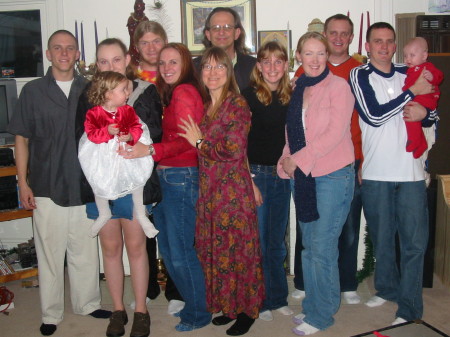 Conni and Rick and the family in 2004