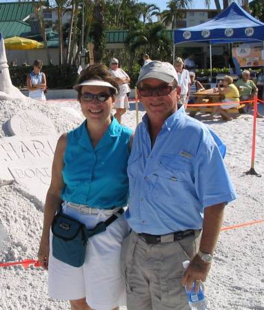 With my husband Jim, Fort Myers Beach