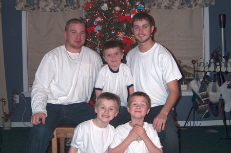 All my boys Christmas 2008