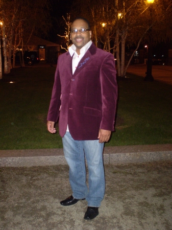 darryl standing ,red jacket