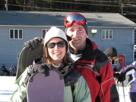 Jennifer and Joe-snowboarding