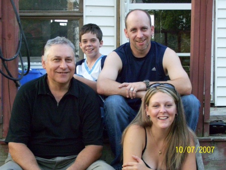 Myself, Jesse (grandson), Lance (son), Jenna