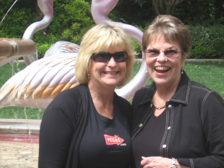 My Mom and me at the Flamingo in VEGAS