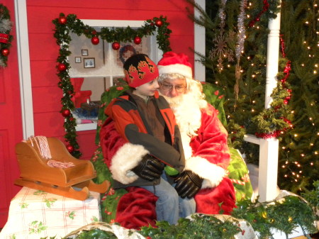 DJ Wagner with Santa Christmas 2009.