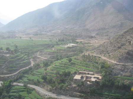 Flying over Afghanistan