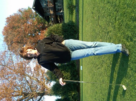 Trying to learn to golf.