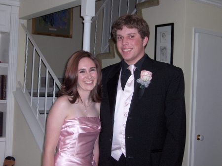 Molly with her date to the Senior Prom