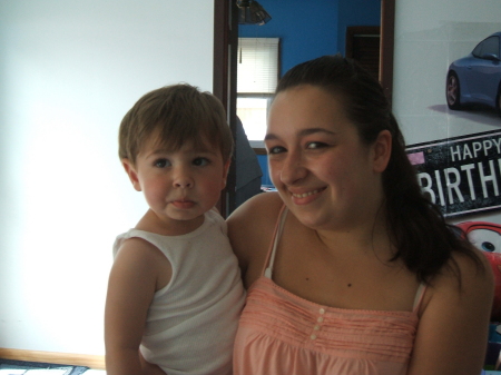 Candice and Little Vince June 2008