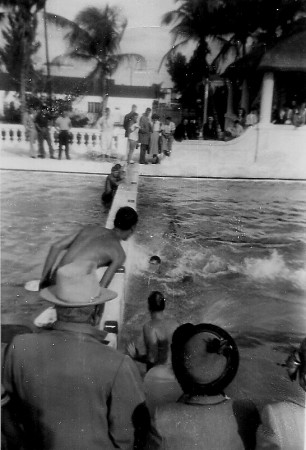 Finish line at Swimming Meet with Miami