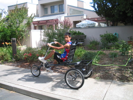 Bill on recumbent 3 wheeler