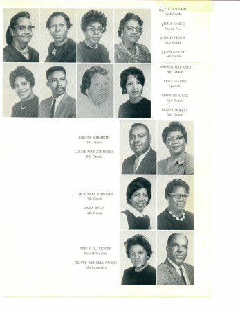 Teachers for Eastside from 1959 to 1964