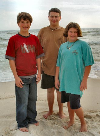 Kids at Orange Beach Thanksgiving 2007