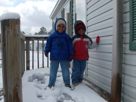2010 their  first snow storm