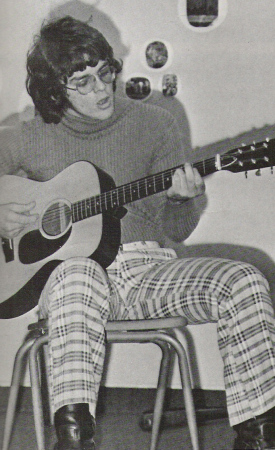 Jim in 1974 at a school assembly