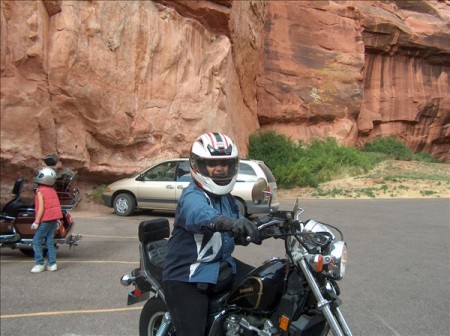 Me on the Bike at Natural Bridges, WY