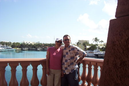 My wife Kim and I in the Bahamas