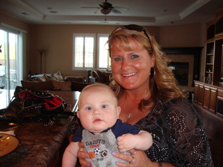 Auntie Cynthia with baby JD