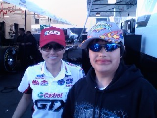 Justin Kitchens with Ashley Force