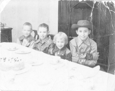 1949 with brothers (L to R) Gene, Roy & Gary