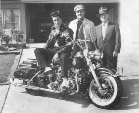 1957 Elvis gets is first Harley