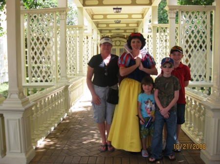 Grandchildren and Me with Snow White