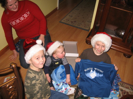 My three grandsons on christmas day 2009