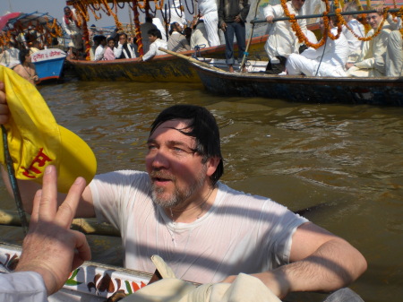 bathing in the Ganges Allahabad Feb 2009