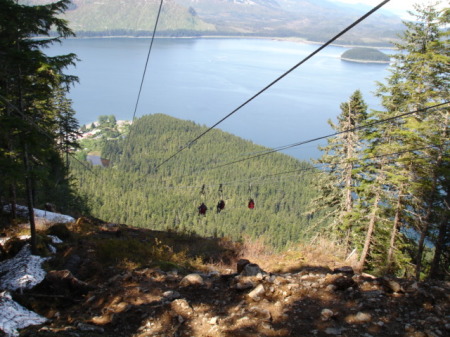 Zip Line is Alaska-Yes I did it-over a mile