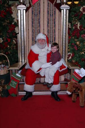 Grandson Mitchell n Santa 2009