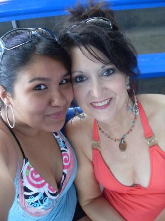 Lexie and me at SeaWorld 7-09