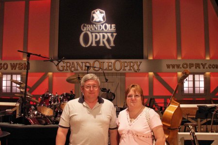 On Stage at the Grand Ole Opry