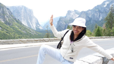 Fun photos of my wife at Yosemite
