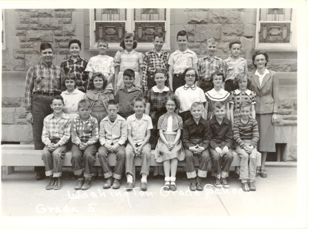 My Wahington Elementry 5th Grade Class - 1953