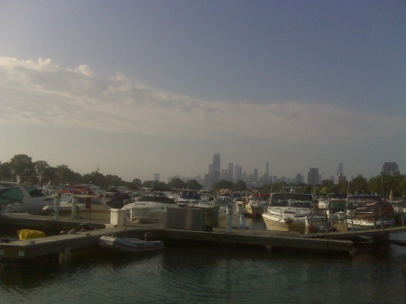 Diversey Harbor looking south