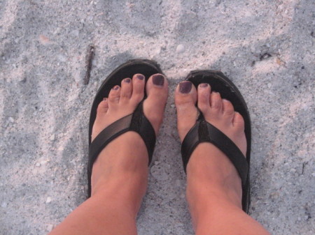 My tootsies in the sand... Anna maria Island.