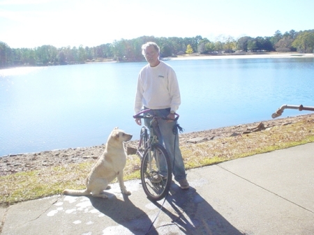 tim and  bike