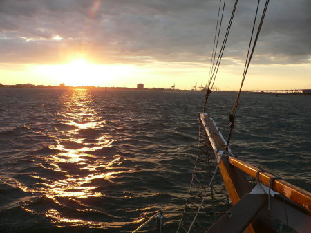 Sun Set Charleston Harbor